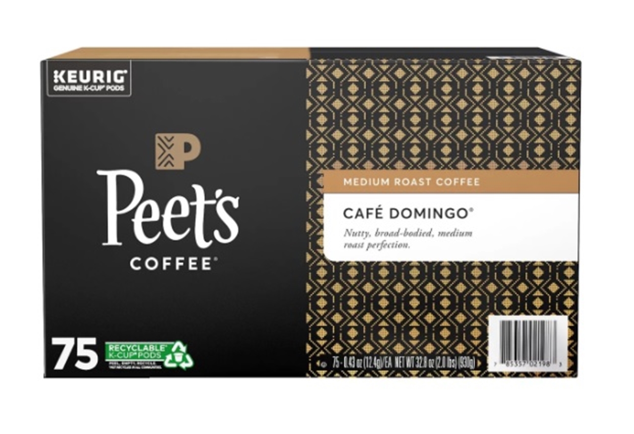 (image for) Peet's Coffee Medium Roast K-Cups Cafe Domingo Blend (75 ct.)